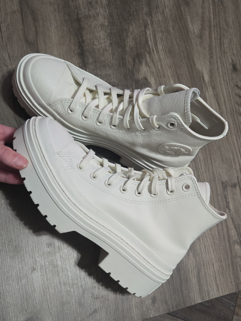 Converse Chuck Taylor All Star Lugged Heel Leather Platform Sneakers